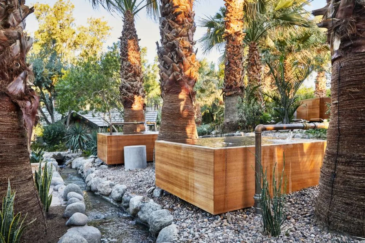 Mineral water tubs at Two Bunch Palms